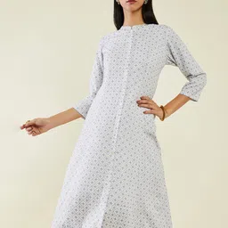 Soch Ethnic Motifs Printed Panelled A-Line Kurta-picture-16
