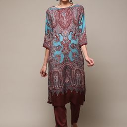 Biba Ethnic Motifs Printed Kurta-picture-45