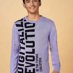 Coolsters by Pantaloons Boys Typography Printed Round Neck Pullover Sweater-image-47