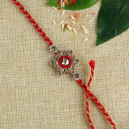 Aapno Rajasthan Multicoloured Rakhi Gift Set-image-41