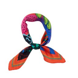 The Tie Hub Men Red & Blue Silk Printed Scarf-image-79