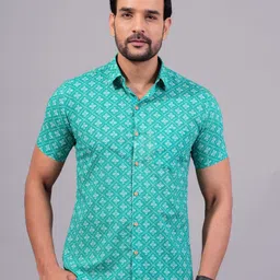 JAIPURI COLLECTION Floral Printed Cotton Standard Opaque Casual Shirt-image-79