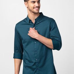 SPYKAR Men Cotton Slim Fit Printed Casual Shirt-image-38