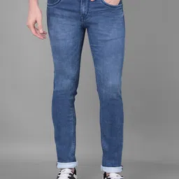 American Archer Men Smart Skinny Fit Low-Rise Clean Look Light Fade Stretchable Jeans-image-76
