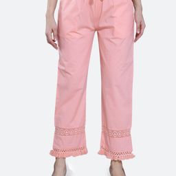 FCK-3 Women Relaxed High-Rise Pure Cotton Trousers-image-66