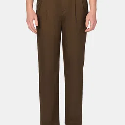 Blackberrys Men Urban Slim Slim Fit Easy Wash Pleated Trousers-picture-28