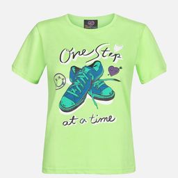 TeenTrums Girls Printed Round Neck Cotton T-shirt-image-27