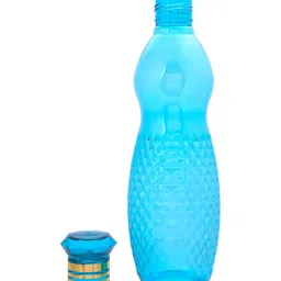 Kuber Industries Blue & Grey 9 Pieces Water Bottle 1 Ltr-image-68