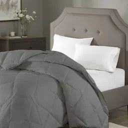 RAZZAI Grey Microfiber AC Room 150 GSM Double Bed Comforter-image-23