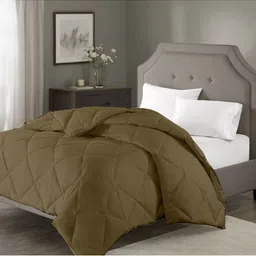 RAZZAI Beige Microfiber AC Room 150 GSM Double Bed Comforter-image-77
