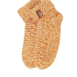 Bharatasya Girls Orange Self Design Ankle-Length Socks-image-61