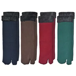 BAESD Unisex Pack of 4 Above Ankle-Length Winter Socks-19