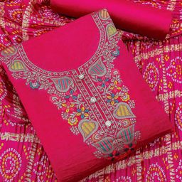 KALINI Ethnic Motifs Printed Unstitched Dress Material-image-39