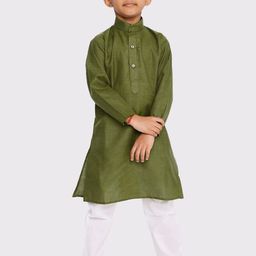 Maharaja Boys Band Collar Regular Kurta with Pyjamas-36