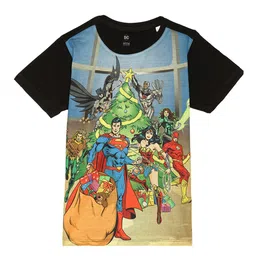 DC by Wear Your Mind Boys Justice League Graphic Printed T-shirt-image-81