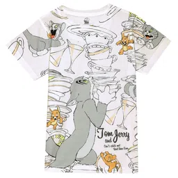 DC by Wear Your Mind Boys White & Green Printed T-shirt-image-60