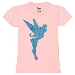 Disney by Wear Your Mind Girls Pink Printed Applique T-shirt-image-101