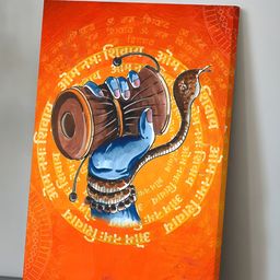 Art Street Red & Blue Canvas Religious Wall Art-8
