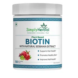 Simply Herbal Plant Based Biotin Powder With Sesbania Extract For Stronger Hair - 150g-image-73