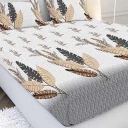 MAYFAIR HOMES LONDON Cotton 180 TC King Bedsheet with 2 Pillow Covers-18