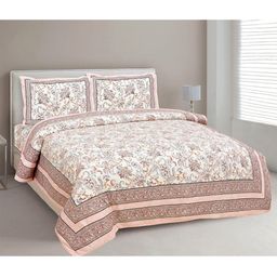 EasyGoods Printed 240 TC Cotton King Bedsheet with 2 Pillow Covers-image-12