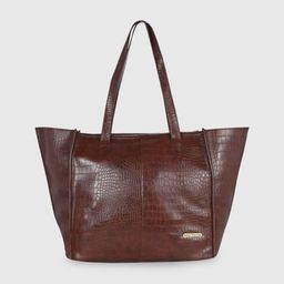 Bagsy Malone Animal Textured PU Oversized Swagger Tote Bag-image-4