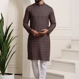 SOJANYA Floral Printed Regular Pure Cotton Kurta with Churidar-image-67