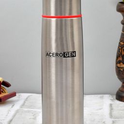Kuber Industries Silver-Toned Solid Stainless Steel Flask With Cover-image-16