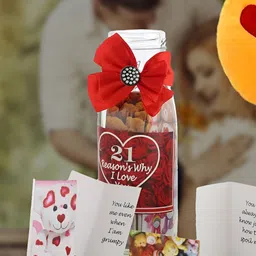 INTERNATIONAL GIFT Red & Brown  3 Pieces Valentine's Day Gifts Set-image-66