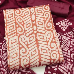SHADOW & SAINING Printed Pure Cotton Unstitched Dress Material-image-16