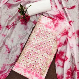 KALINI Embroidered Pure Cotton Unstitched Dress Material-image-48