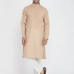 ROYAL KURTA Men Brown Empire Pure Cotton Kurta with Pyjamas-picture-17