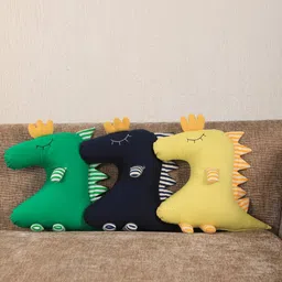 My Gift Booth Set Of 3 Multicoloured Dino Cushions with Filler-picture-28