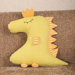 My Gift Booth Yellow & Orange Dino Cushion With Filler-picture-27