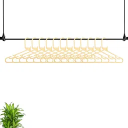 Kuber Industries  Cream 12Pieces  Cloth Hangers-54