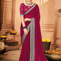 KALINI Zari Pure Georgette Saree-44