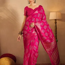 Saree mall Bagh Printed Zari Bagru Saree-picture-18