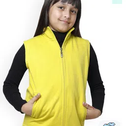 BAESD Pack Of 2 Girls Fleece Sleeveless  Lightweight Crop Bomber Jacket-image-62