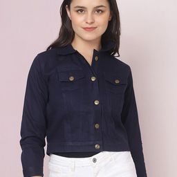 BUY NEW TREND Women Lightweight Crop Denim Jacket-image-24