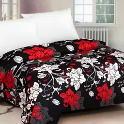 Supreme Home Collective Black Floral 144 TC Queen Bedsheet-picture-18