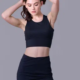 Keepfit Medium Coverage Top With Skirt Swim Set-picture-9