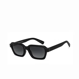 Vincent Chase Unisex Grey Lens & Black Rectangle Sunglasses with Polarised and UV Protected Lens-11