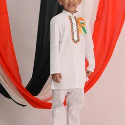 VASTRAMAY Boys Gotta Patti Pure Cotton Kurta with Pyjamas-42