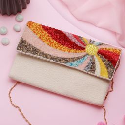 Priyaasi Textured Embellished Structured Sling Bag-36