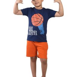 Clothe Funn Boys Printed T-shirt with Shorts-image-71