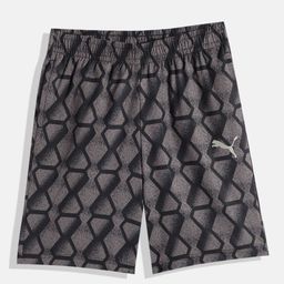 Puma Boys Geometric Print Regular Fit Mid-Rise DryCell Active Sports Woven Youth Sustainable Shorts-10