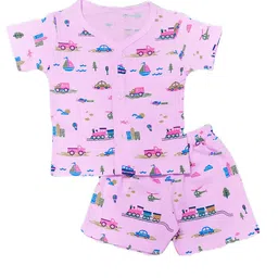 BAESD Infants Printed Pure Cotton Shirt with Shorts-43