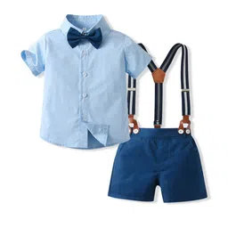 StyleCast x Revolte Boys Blue & Green Shirt with Shorts-image-35