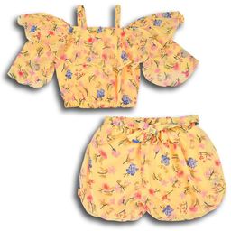 Wish Karo Girls Printed Top with Shorts-image-133