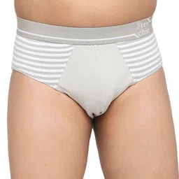 FRENCHIE Boys Striped Pure Cotton Basic Briefs FR-BF-U1910-1X5-LightGrey-XS-image-59